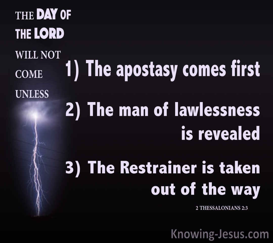 2 Thessalonians 2:3 The Day Of The Lord (black)